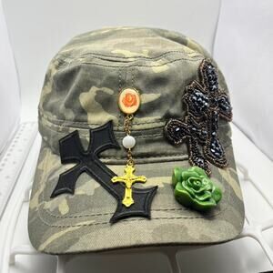 Camo y2k cap